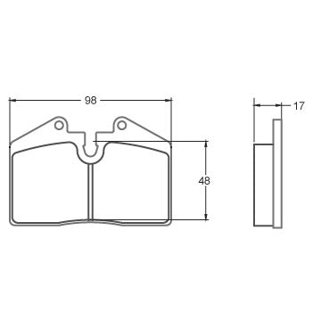 Performance Friction 0345.11.17.44 Racing Pad - 11 Compound