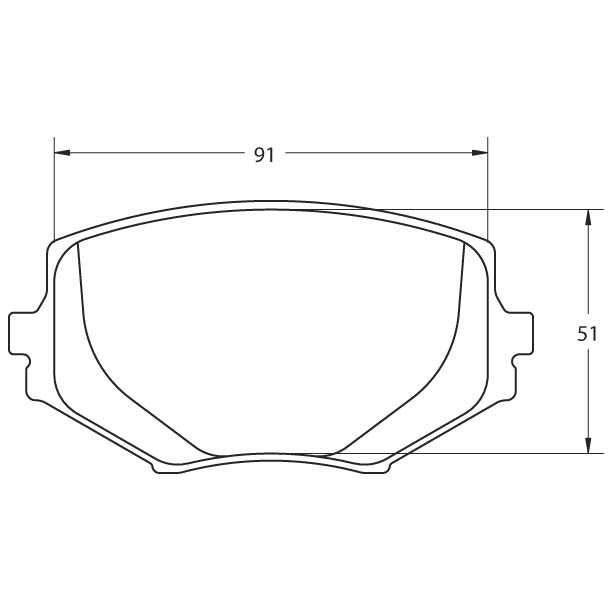 Performance Friction 0635.97.13.44 Racing Pad - 97 Compound