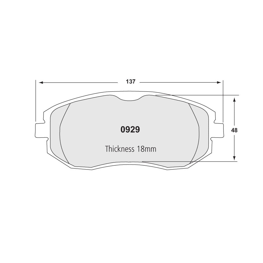 Performance Friction 0929.01.17.44 Racing Pad - 01 Compound