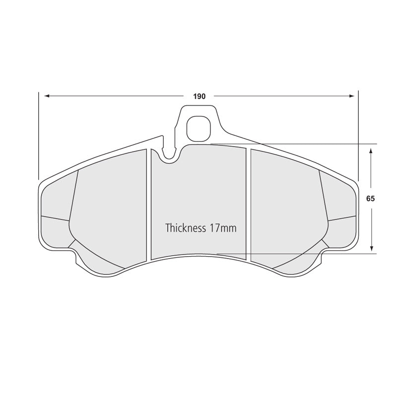 Performance Friction 0991.08.17.44 Racing Pad - 08 Compound