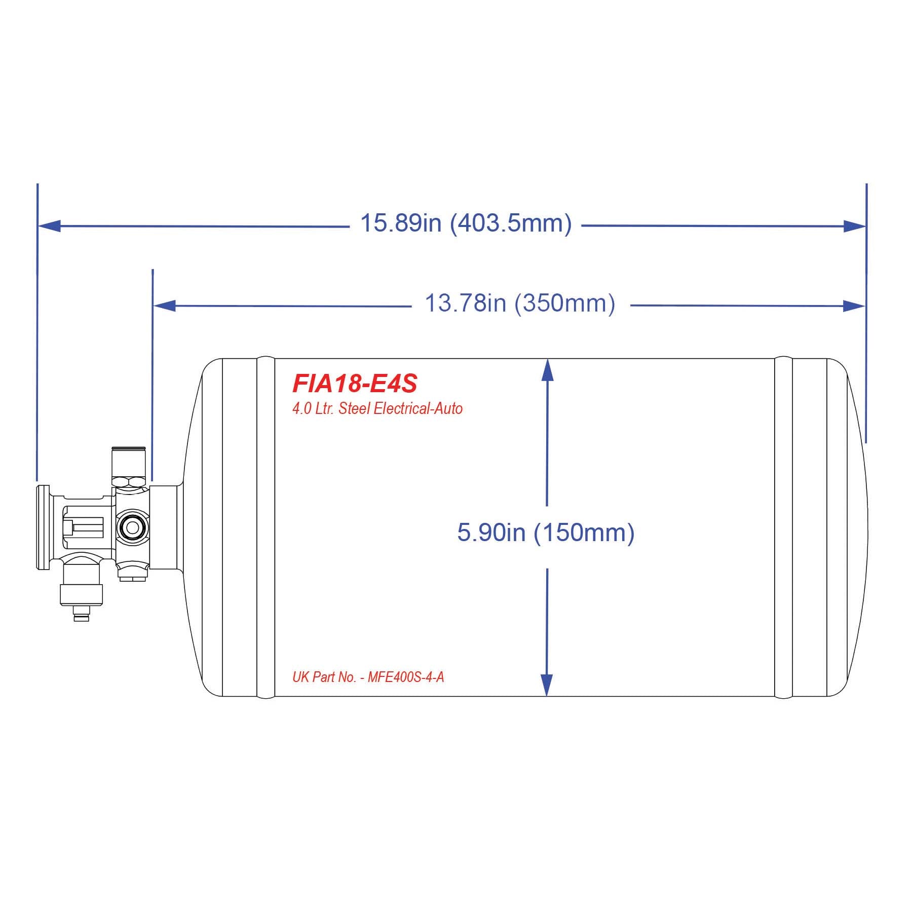 SPA Technique AFFF Automatic FIA Fire System - 4 Liter Electrical