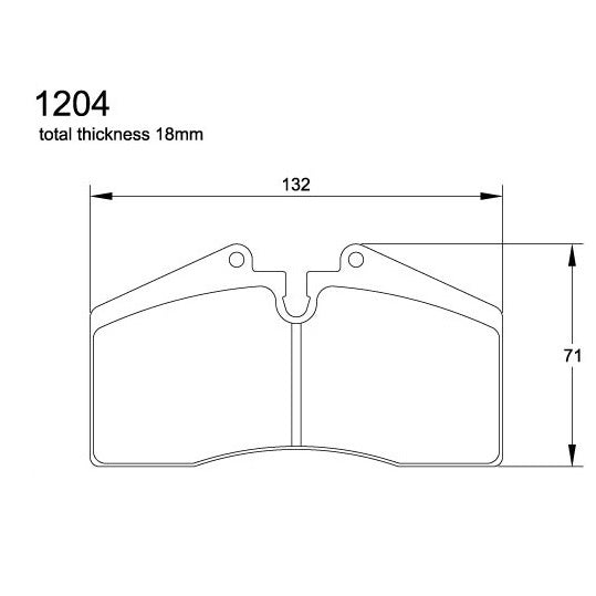 Pagid U-1204 Yellow Racing Pad - RS29 Compound