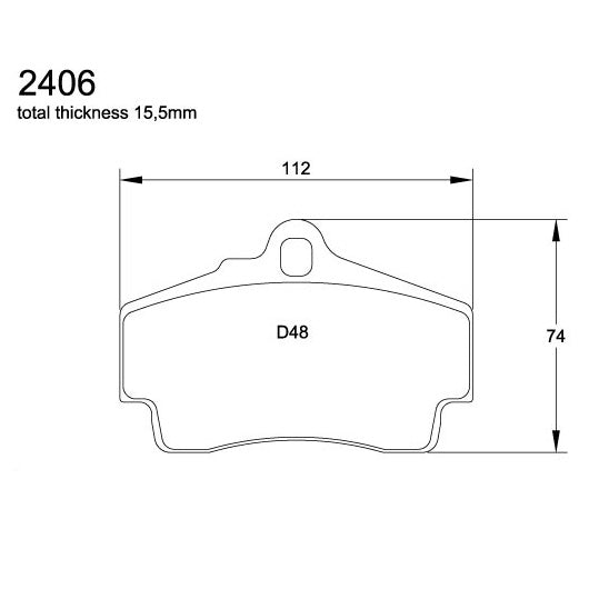 Pagid U-2406 Racing Pad - RSL-1 Compound