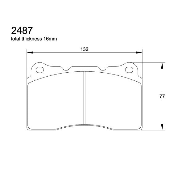 Pagid U-2487 Racing Pad - RST-2 Compound