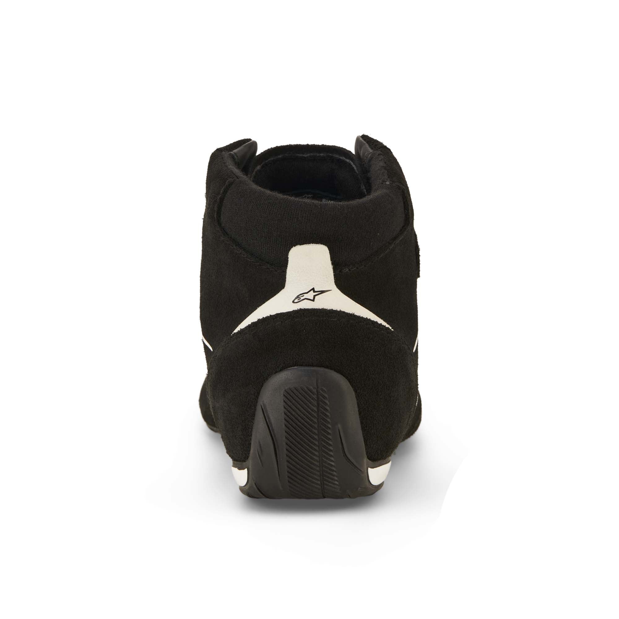 Rear view of Alpinestars SP v3 racing shoe showing heel support and reinforced rear panel