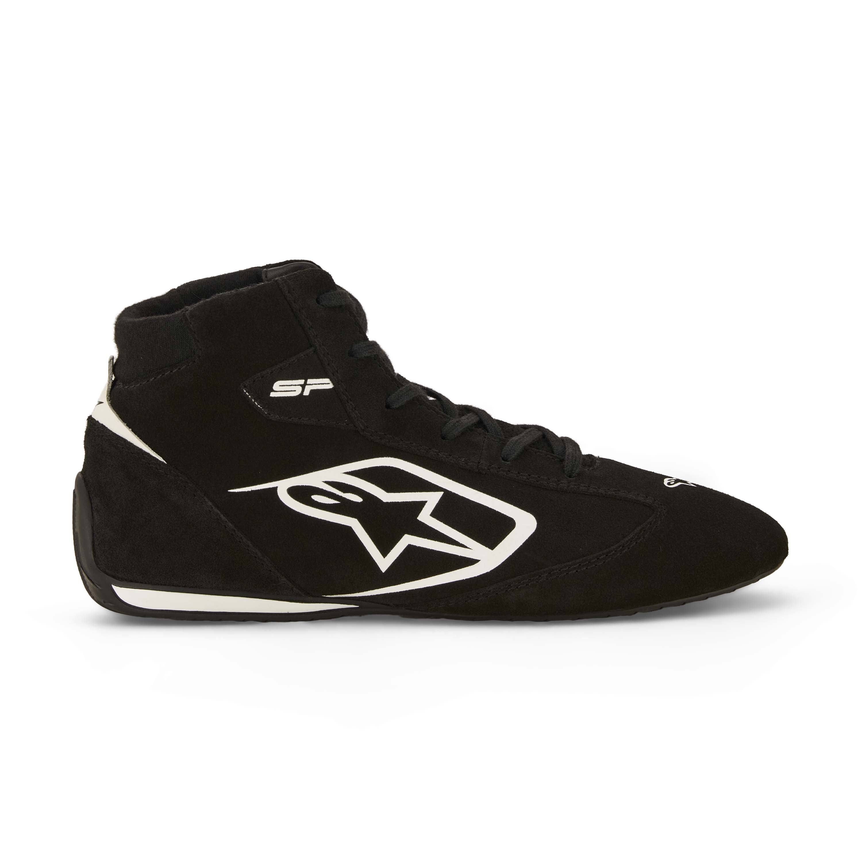 Outside view of Alpinestars SP v3 racing shoe with fire-resistant upper and low-profile design
