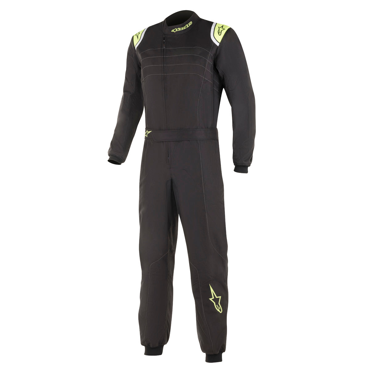 Alpinestars KMX-9 v2 Kart Racing Suit - Black/Fluorescent Yellow