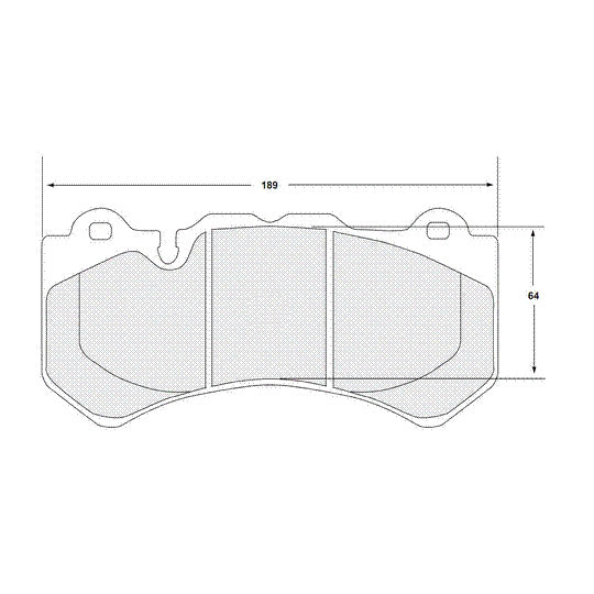 Performance Friction Performance Friction 4362.08.19.44 Racing Pad - 08 Compound