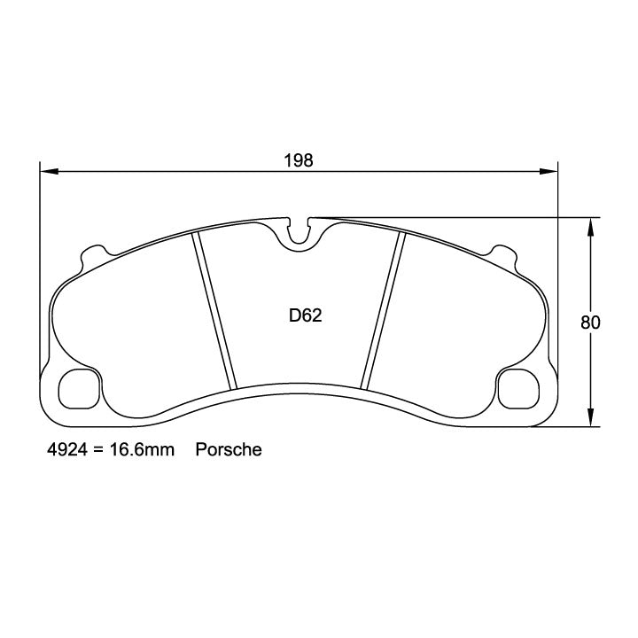 Pagid U-4924 Yellow Racing Pad - RS29 Compound