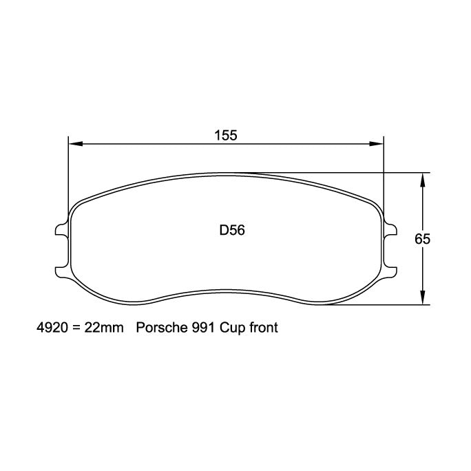 Pagid U-4928 Yellow Racing Pad - RS29 Compound