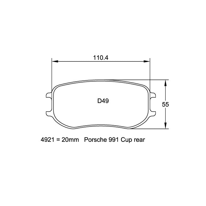 Pagid U-4929 Yellow Racing Pad - RS29 Compound