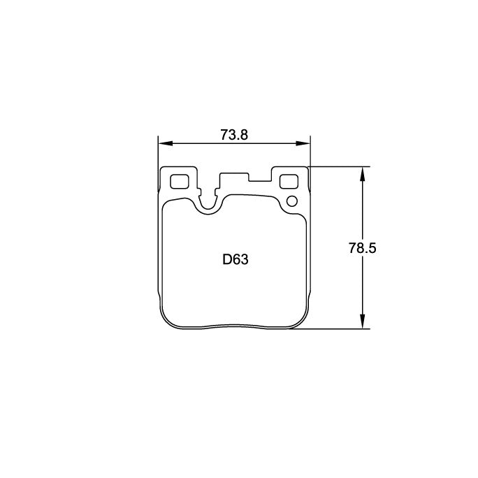 Pagid U-4933 Yellow Racing Pad - RS29 Compound