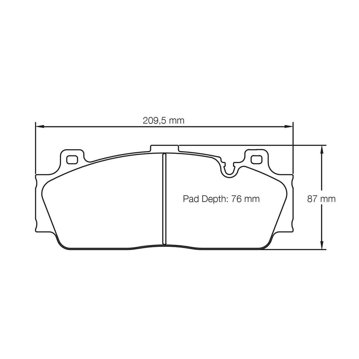 Pagid U-4934 Yellow Racing Pad - RS29 Compound