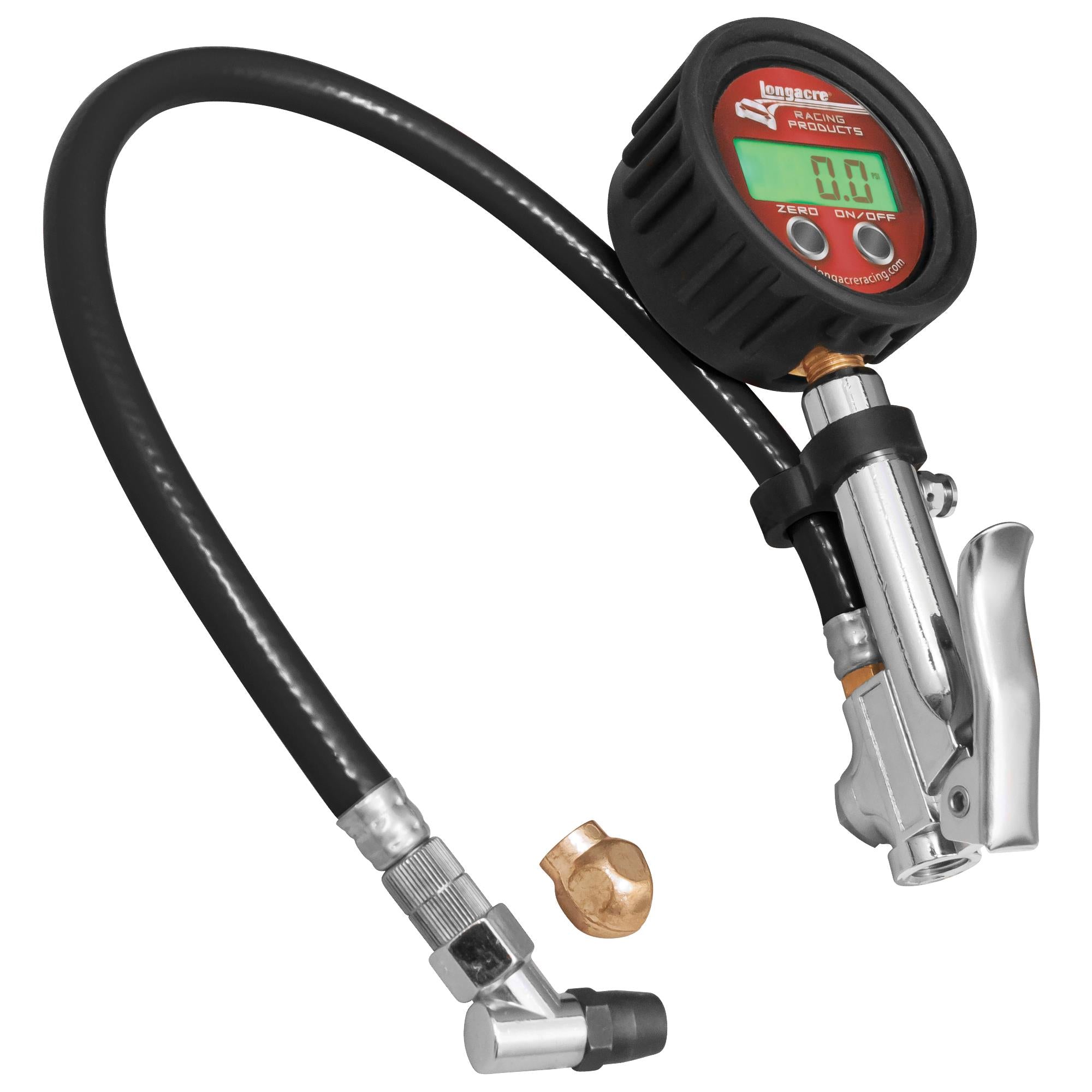 Longacre Digital Quick Fill Tire Gauge - 0-60 PSI