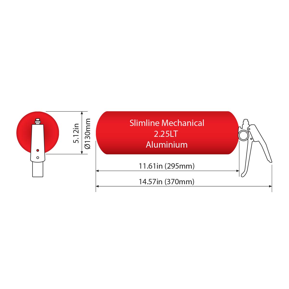 SPA Technique AFFF Slimline Fire System - 2.25 Liter Mechanical