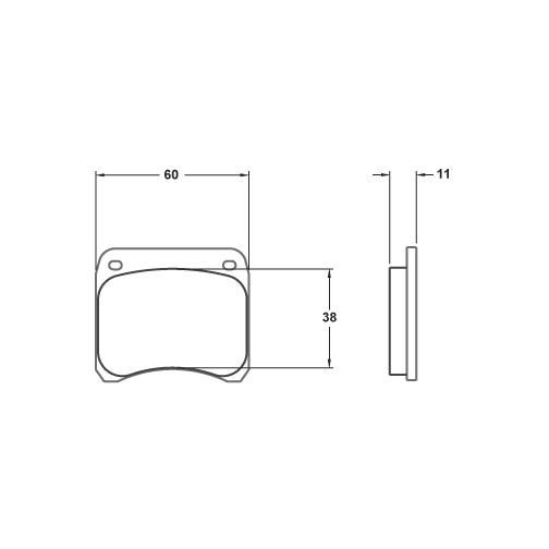 Performance Friction 7719.01.11.44 Racing Pad - 01 Compound