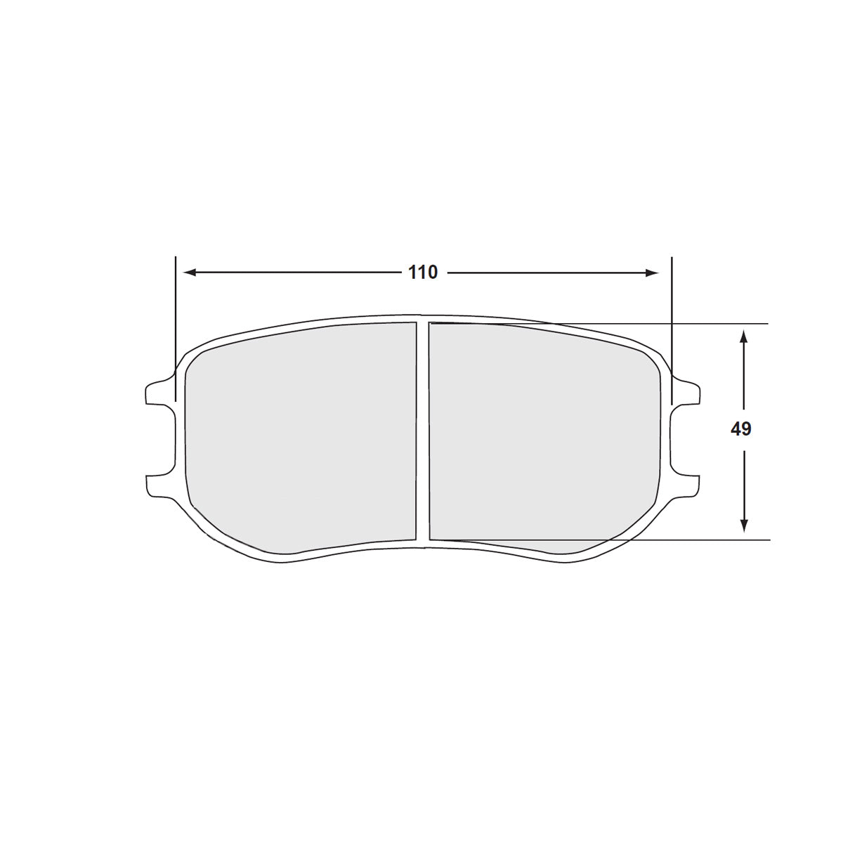 Performance Friction 7969.332.26.44 Racing Pad - 332 Compound