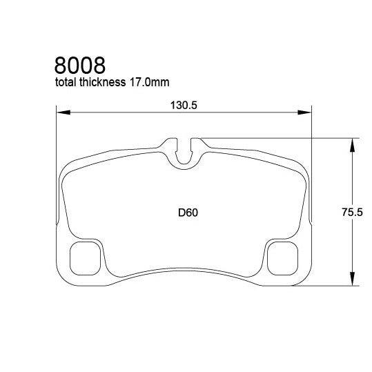 Pagid U-8008 Yellow Racing Pad - RS29 Compound