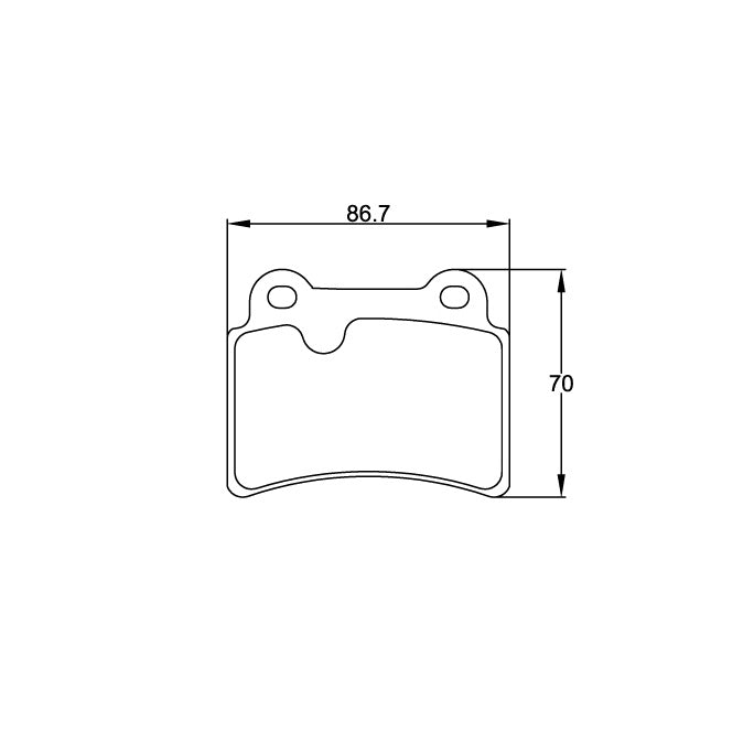 Pagid U-8069 Yellow Racing Pad - RS19 Compound