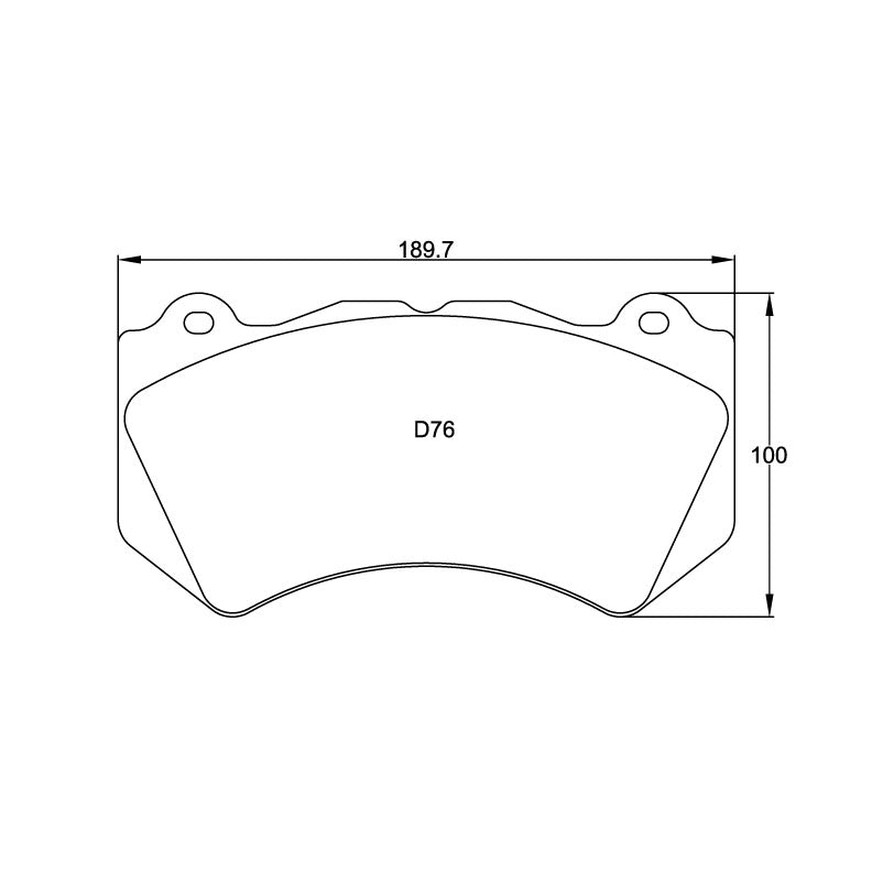 Pagid U-8083 Racing Pad For Ceramic Rotors - RSC-1 Compound