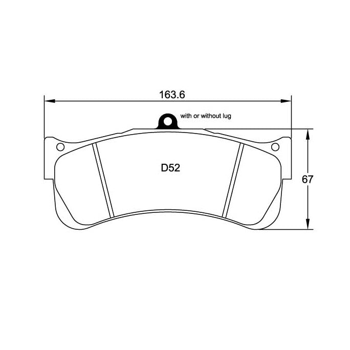 Pagid U-8087 Yellow Racing Pad - RS29 Compound