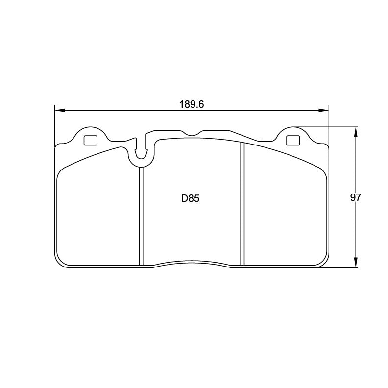 Pagid U-8091 Yellow Racing Pad - RS19 Compound