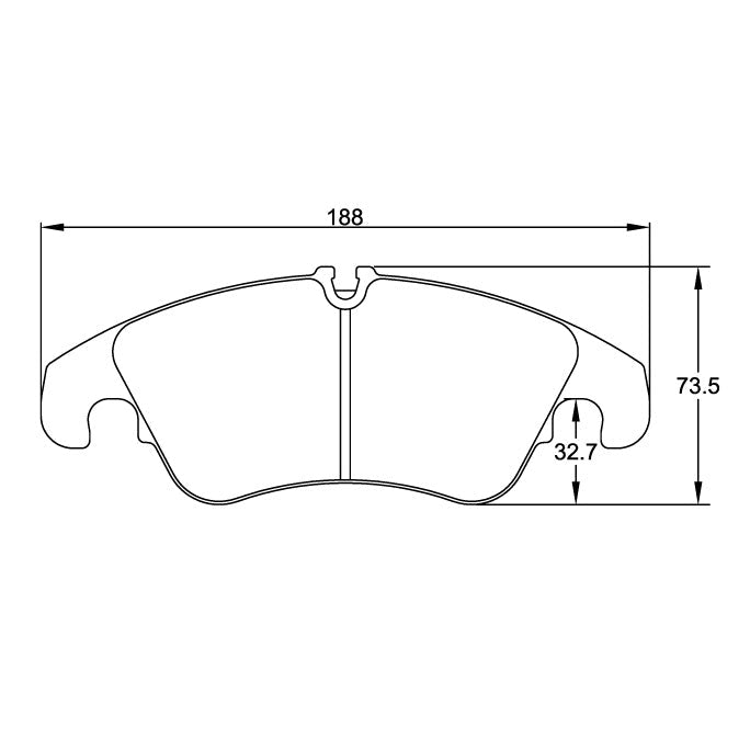 Pagid U-8096 Yellow Racing Pad - RS19 Compound