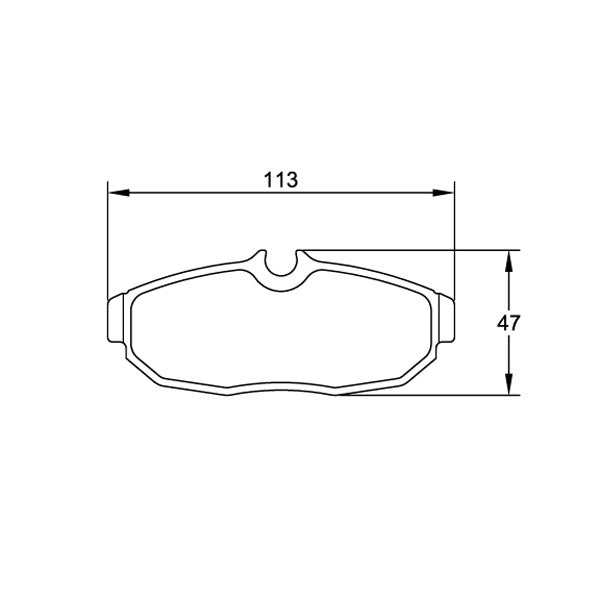 Pagid U-8113 Black Racing Pad - RST-4 Compound