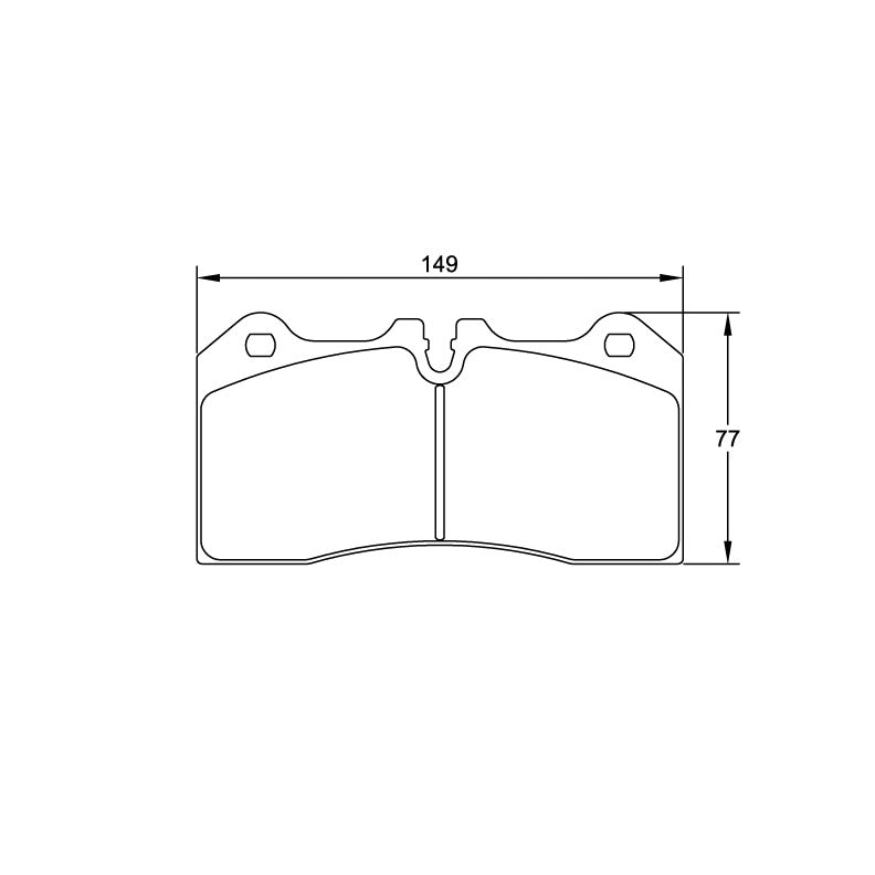 Pagid U-8187 Racing Pad For Ceramic Rotors - RSC-1 Compound