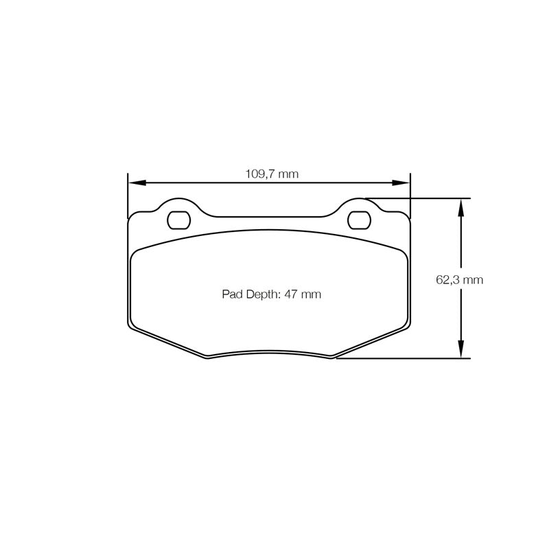 Pagid U-8208 Yellow Racing Pad - RS29 Compound