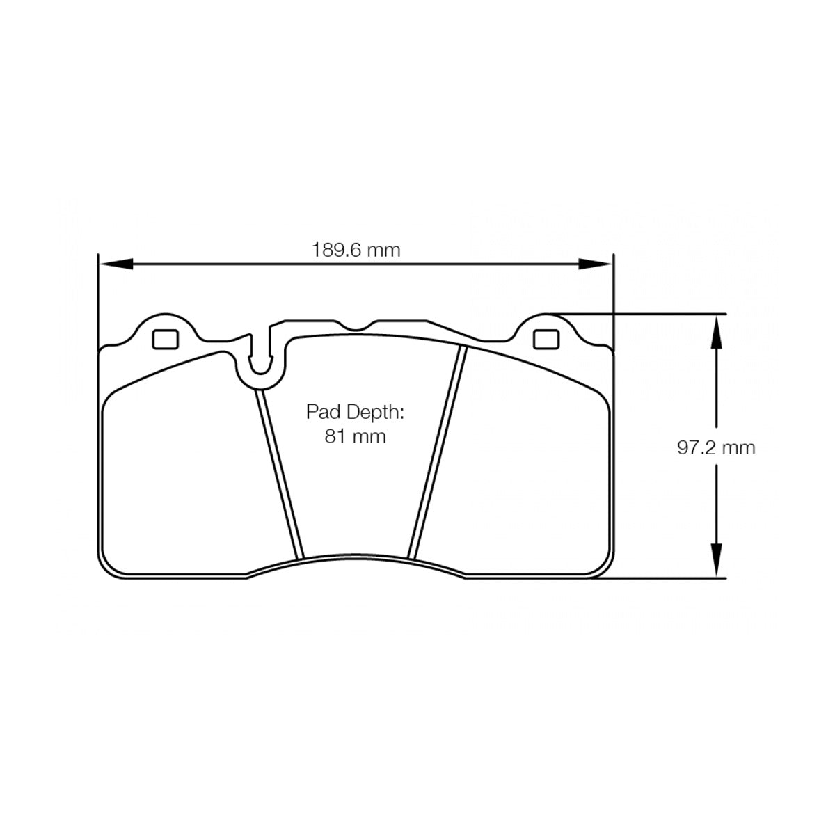 Pagid U-8253 Racing Pad For Ceramic Rotors - RSC-1 Compound