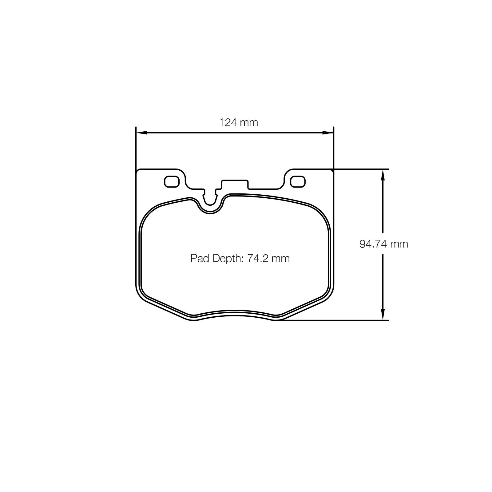 Pagid U-8275 Yellow Racing Pad - RS29 Compound