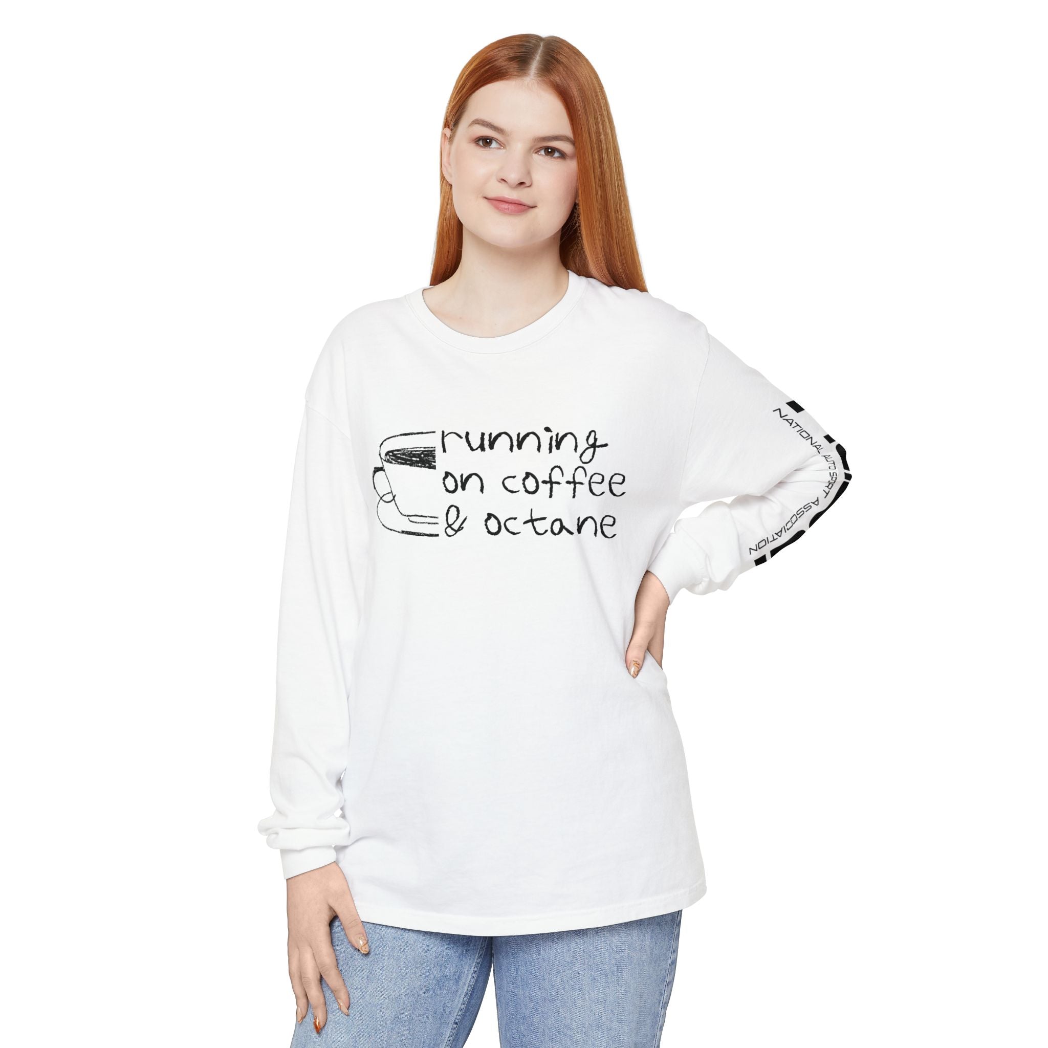 Running on Coffee & Octane Long Sleeve Shirt