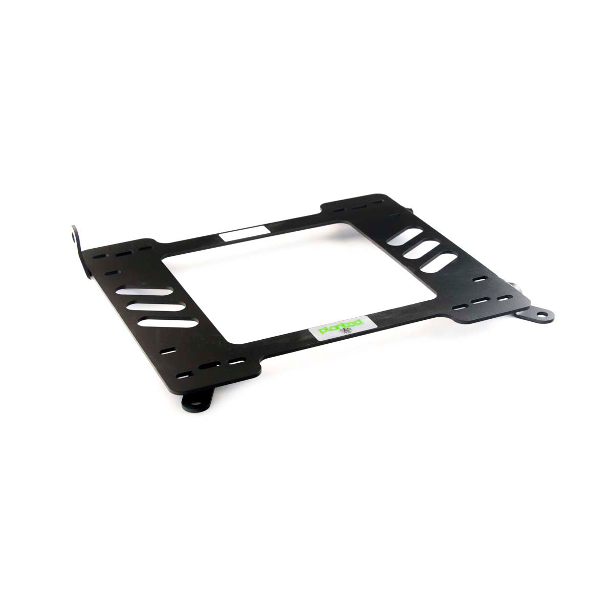 Planted seat bracket for 1999-2005 BMW 3 Series Coupe (E46), driver side, black powder-coated steel