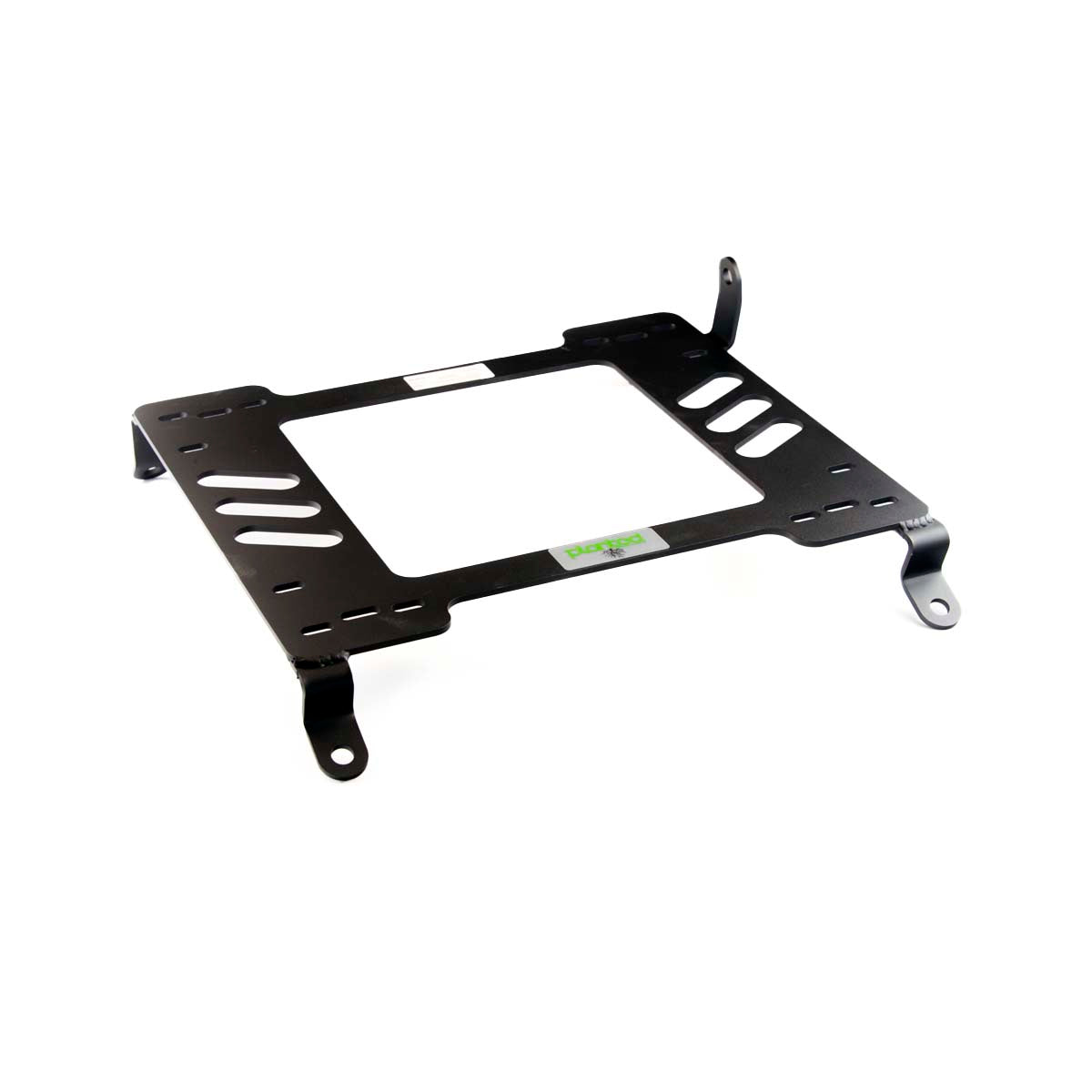 Vehicle-specific floor mounting base for 2001-2005 Lexus IS300, passenger side, shown with Planted top plate