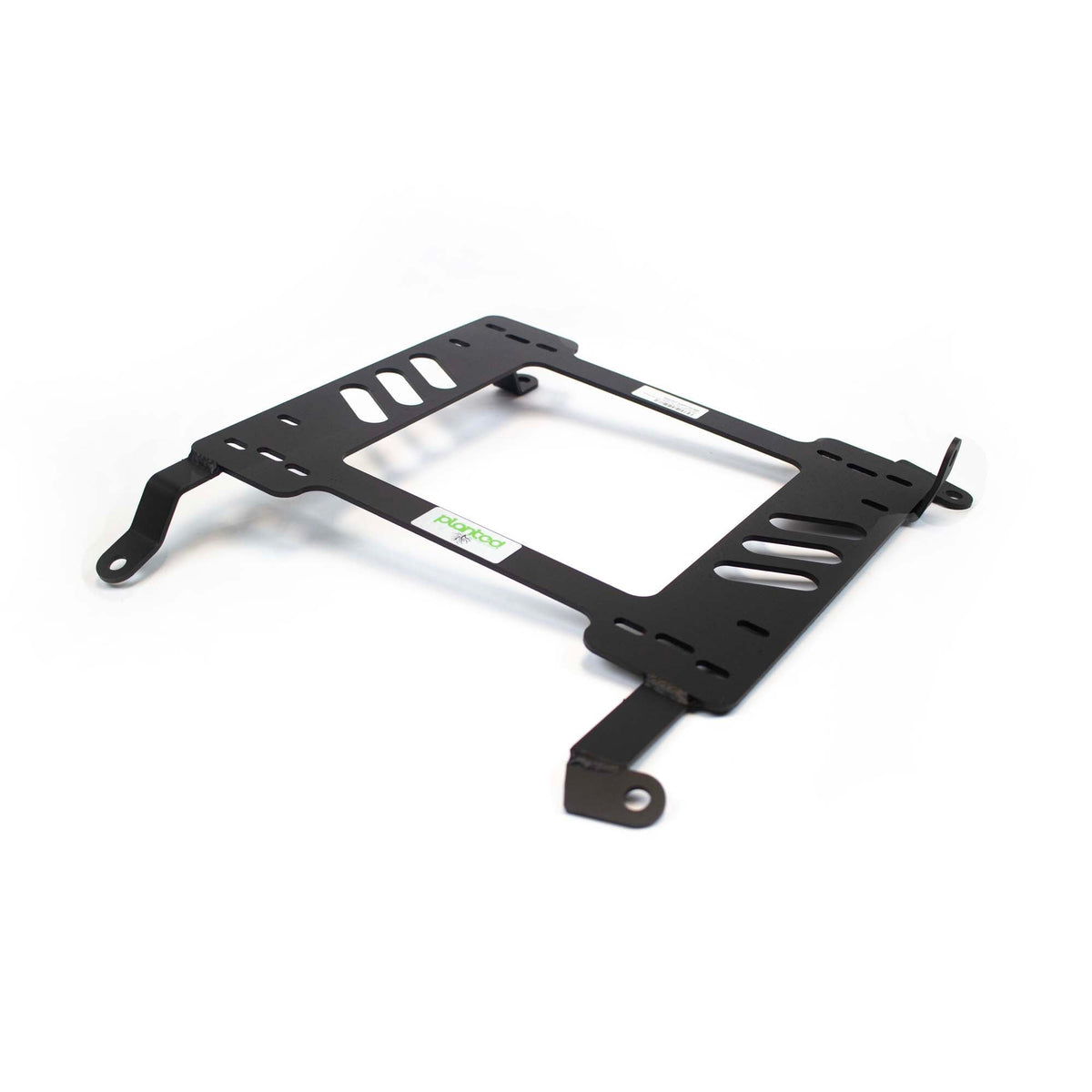 Planted low-mount seat bracket for 2003-2008 Nissan 350Z 6-speed, passenger side, black powder-coated steel
