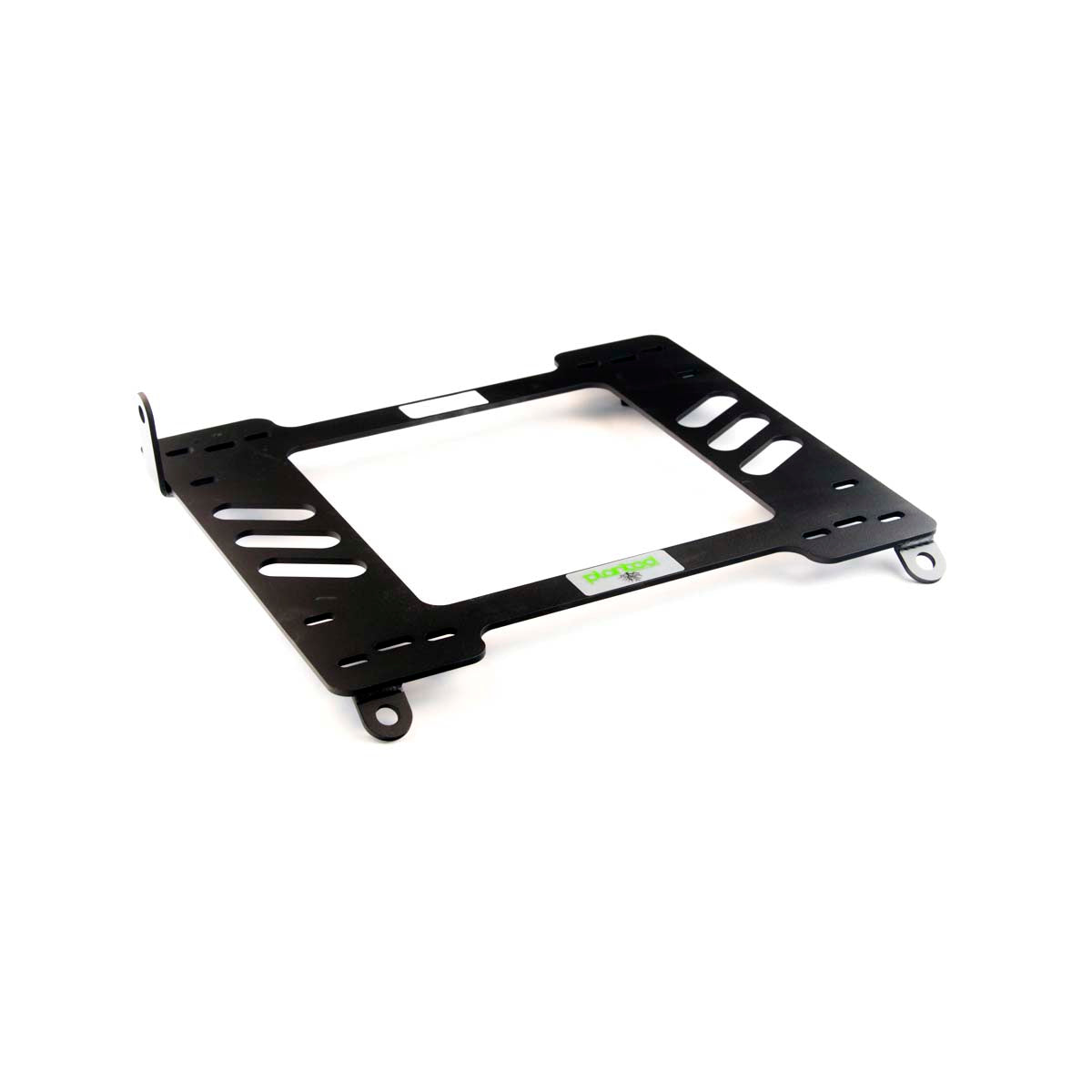Planted seat bracket for 1998+ Porsche 996/997/991/Boxster/Cayman, driver side, black powder-coated steel