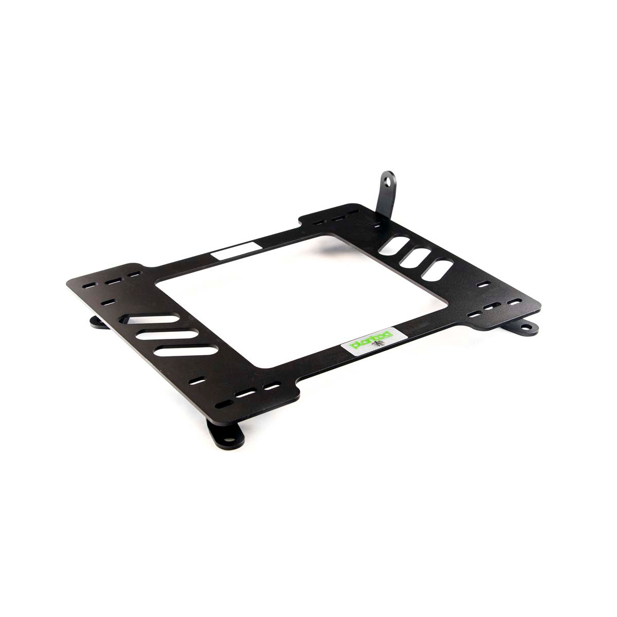 Planted seat bracket for 1982-1991 BMW 3 Series (E30), passenger side, black powder-coated steel