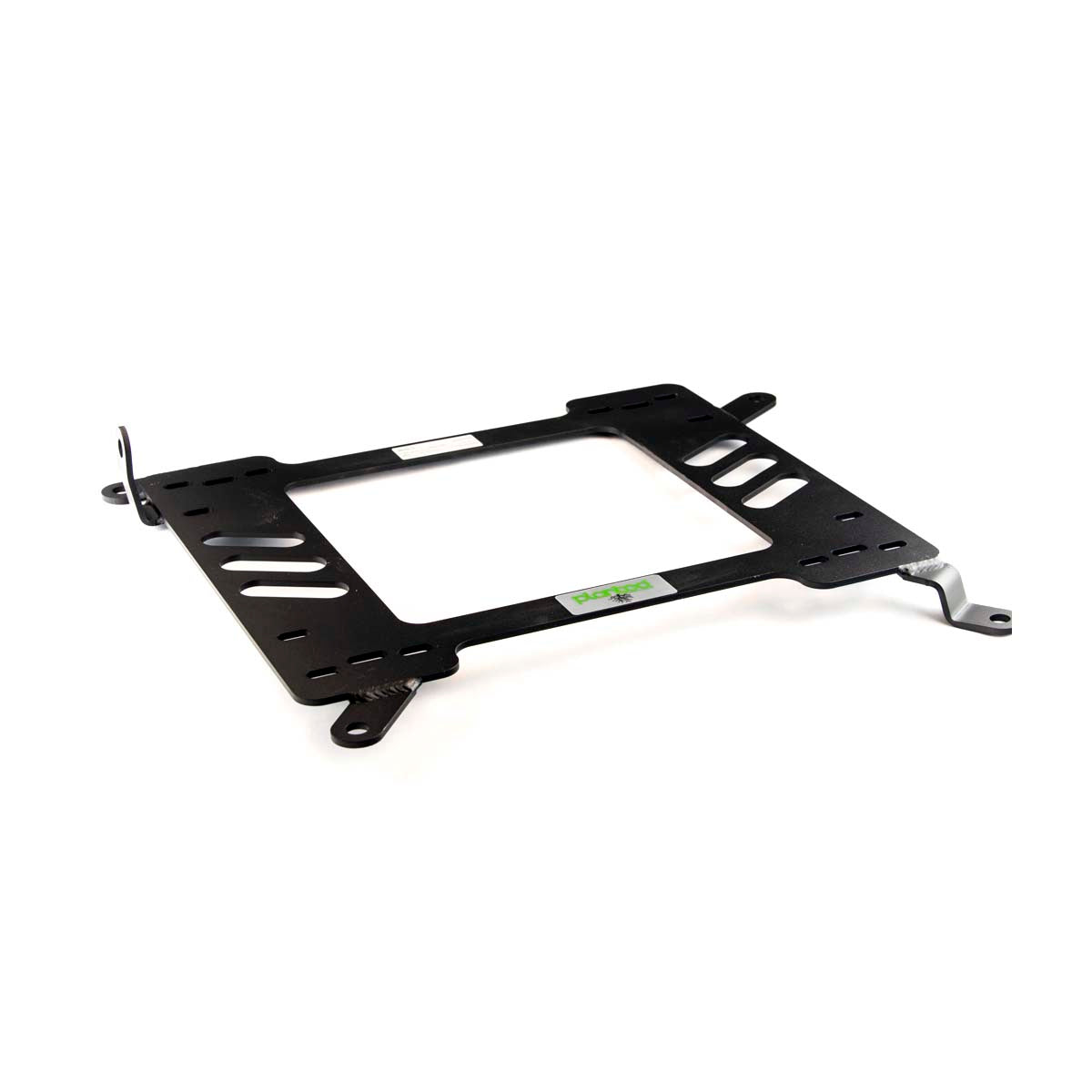 Vehicle-specific floor mounting base for 2000-2007 Ford Focus, driver side, shown with Planted top plate