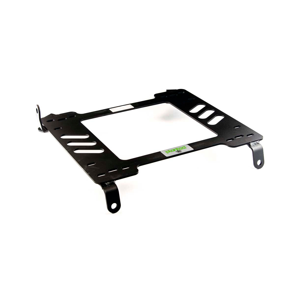 Planted seat bracket for 2005-2014 Ford Mustang, driver side, black powder-coated steel