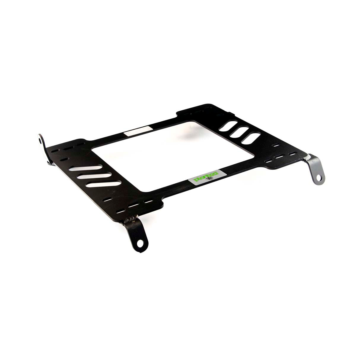 Vehicle-specific floor mounting base for 1996-2000 Honda Civic, driver side, shown with Planted top plate