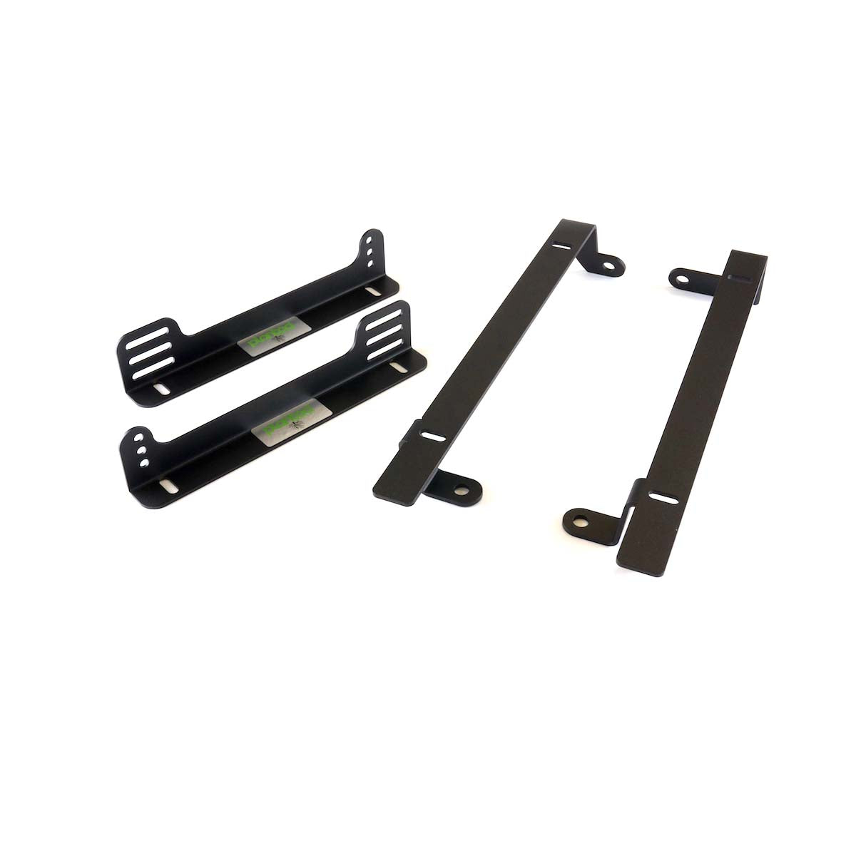 Planted low-profile side mount seat bracket for 1990-1996 Nissan 300ZX, passenger side, black powder-coated steel