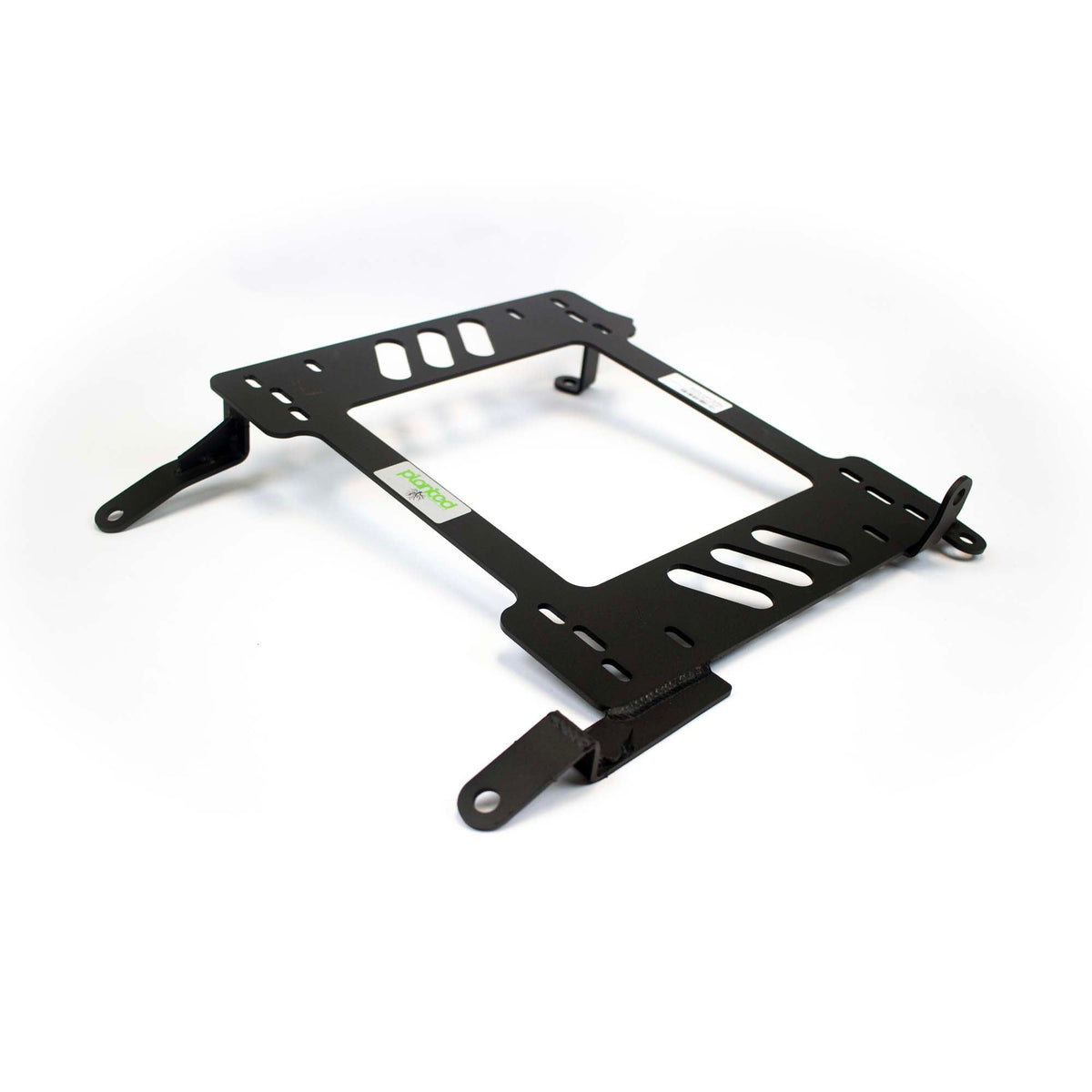 Planted low-mount seat bracket for 2003-2007 Infiniti G35 (V35), passenger side, black powder-coated steel
