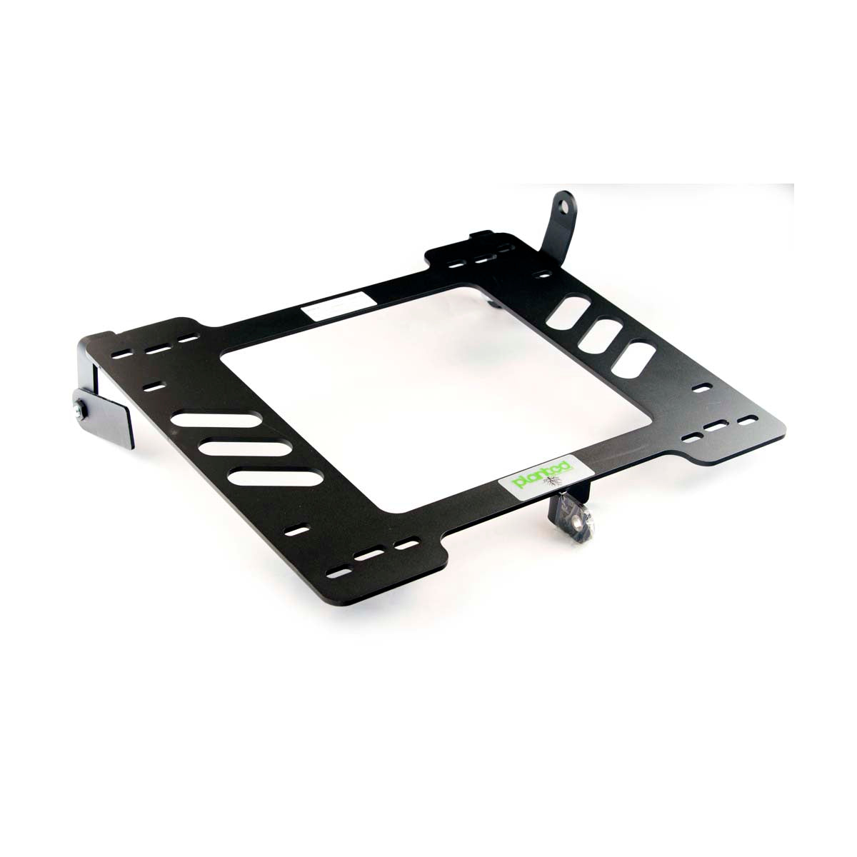 Planted seat bracket for VW Golf/Jetta/Rabbit/Scirocco (Mk1), passenger side, black powder-coated steel