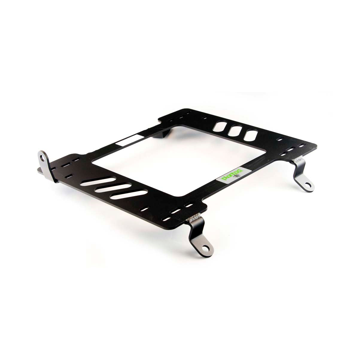 Planted seat bracket for 1992-2002 Mazda RX-7, driver side, black powder-coated steel