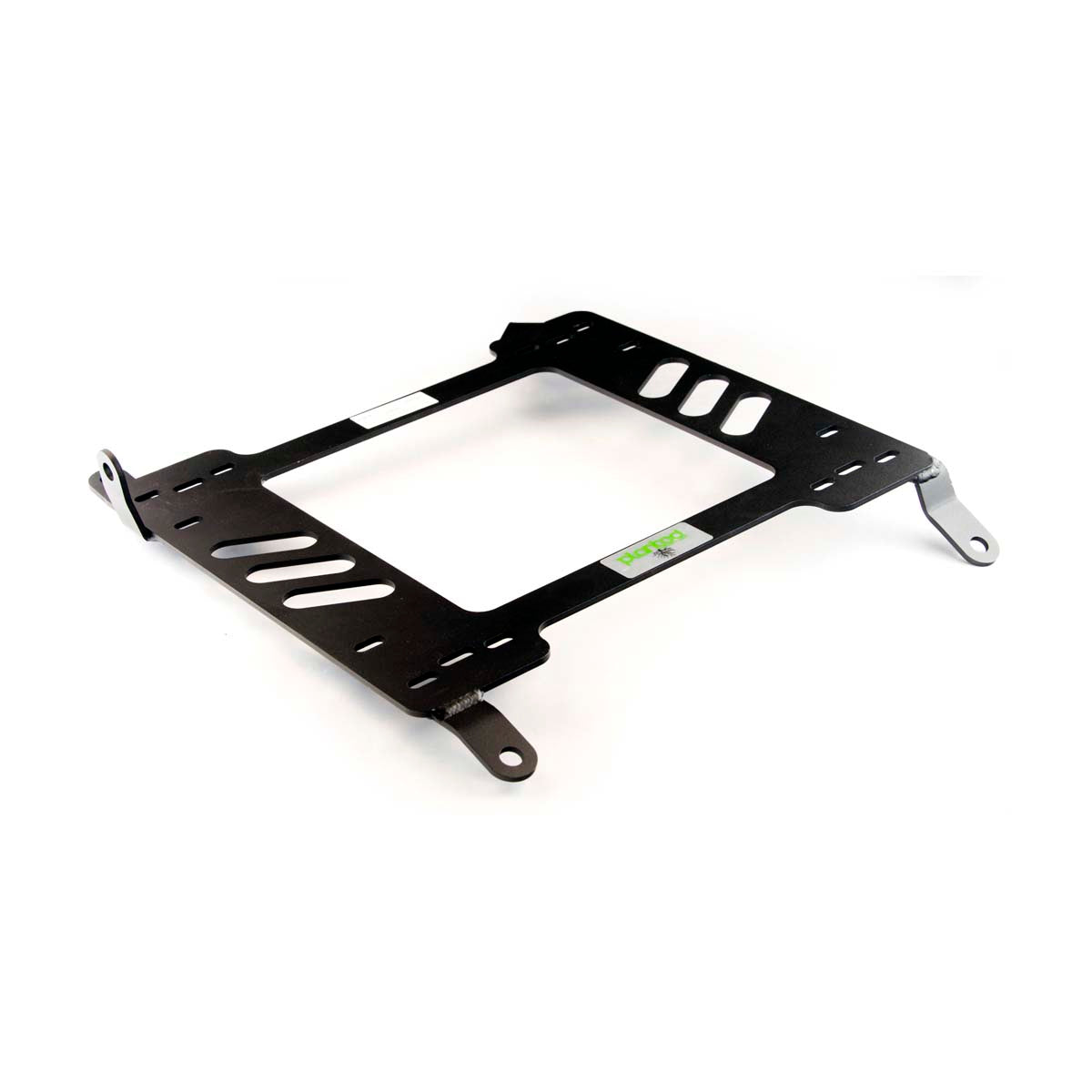 Planted seat bracket for 2008+ Nissan 370Z, driver side, black powder-coated steel