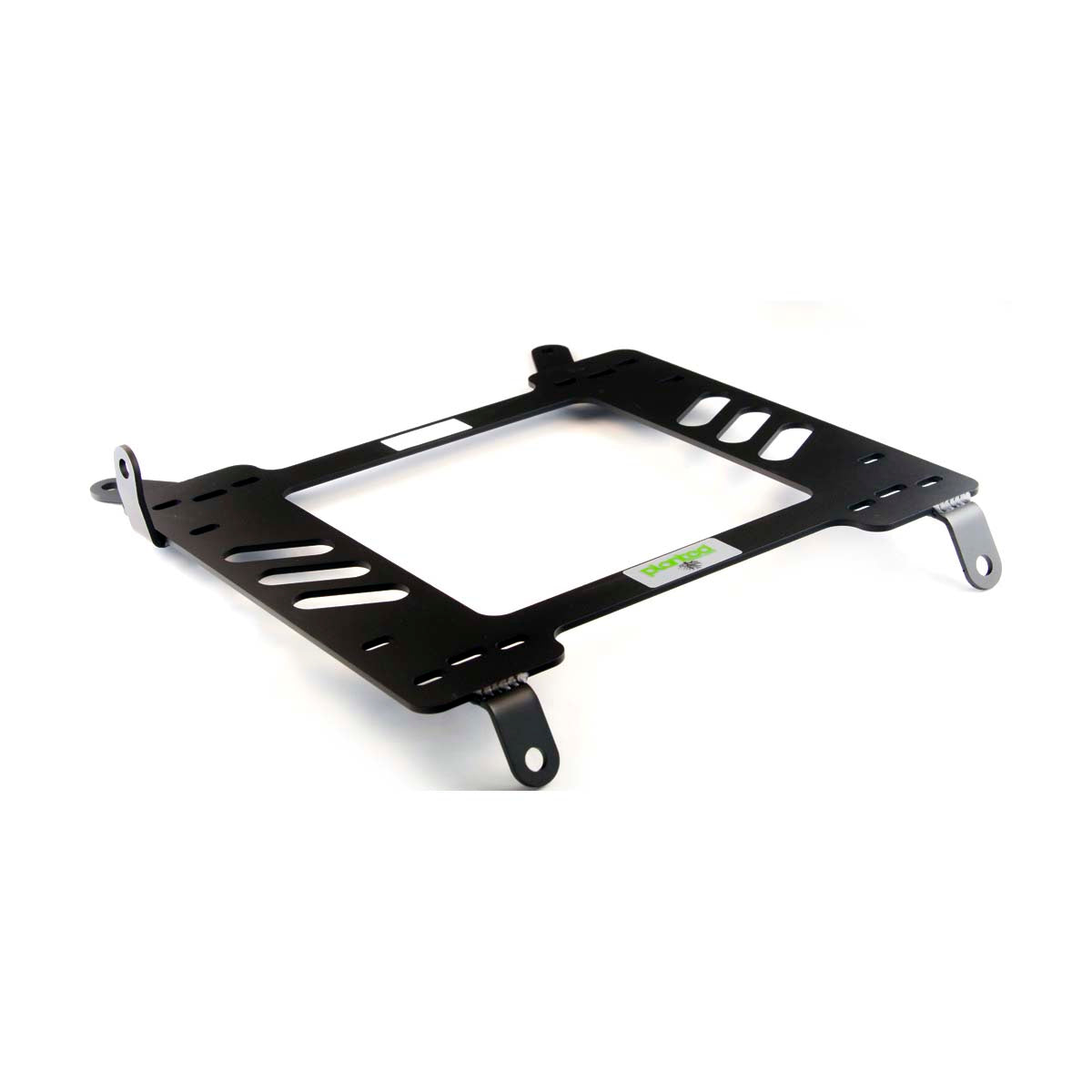 Vehicle-specific floor mounting base for 2006-2015 Mazda MX-5 Miata (NC), driver side, shown with Planted top plate