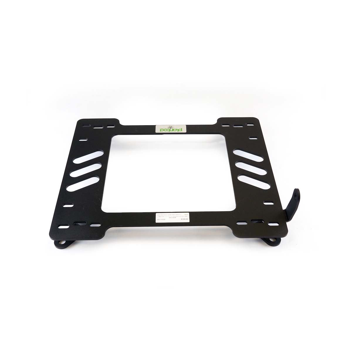Planted seat bracket for 2008-2016 Hyundai Genesis Coupe, driver side, black powder-coated steel