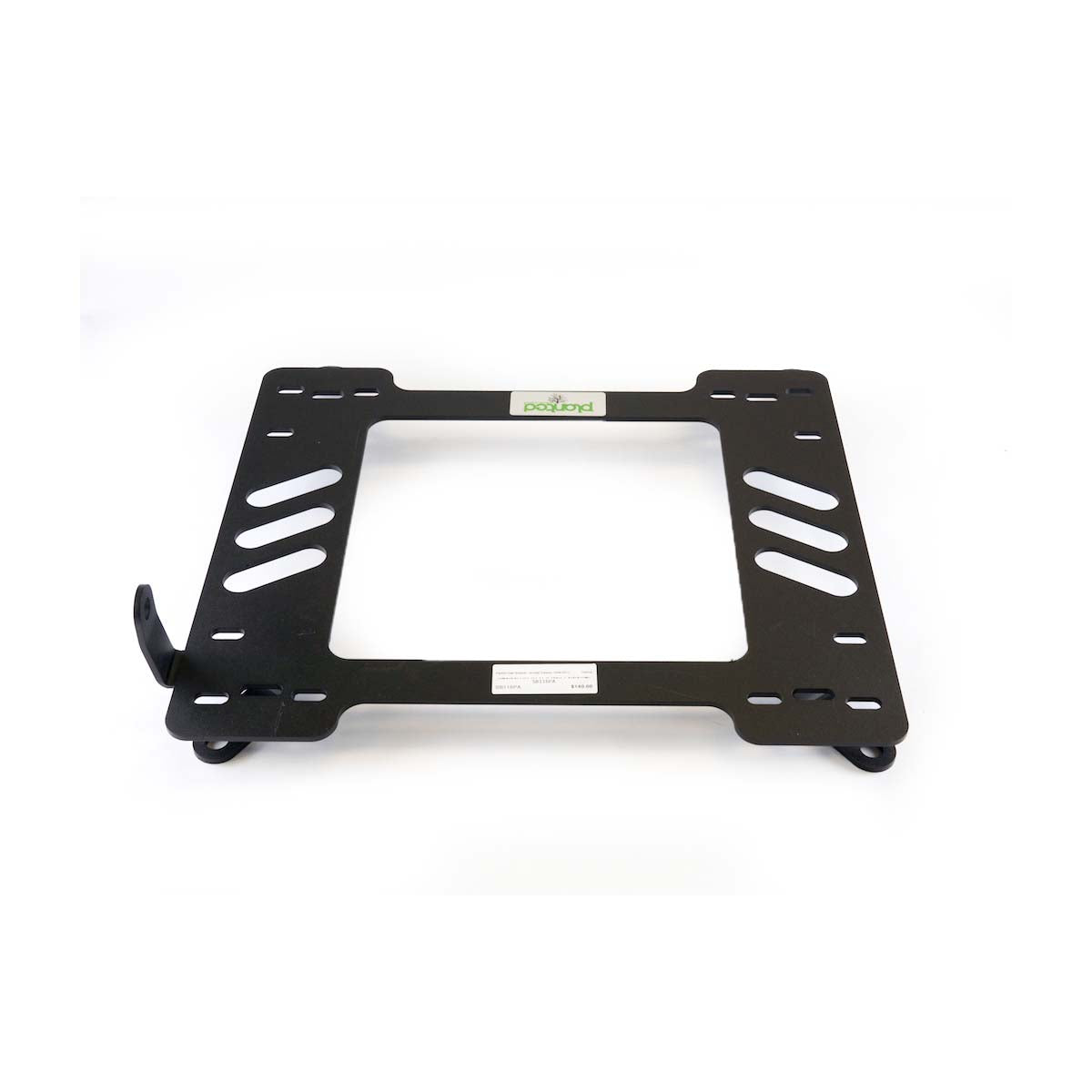 Planted seat bracket for 2008-2016 Hyundai Genesis Coupe, passenger side, black powder-coated steel