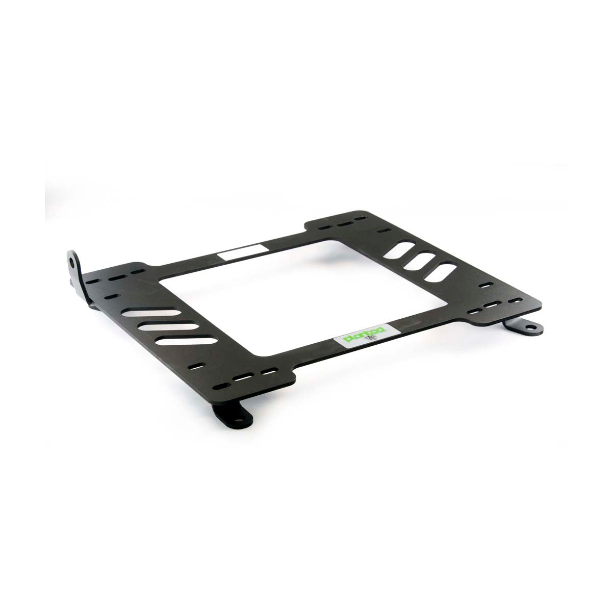 Vehicle-specific floor mounting base for 2007-2013 BMW 3 Series Coupe (E92), driver side, shown with Planted top plate